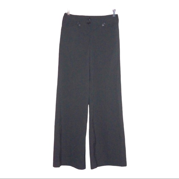 Express Pants - EXPRESS Editor Wide Leg Blk Wht Pinstripe Pants, 2